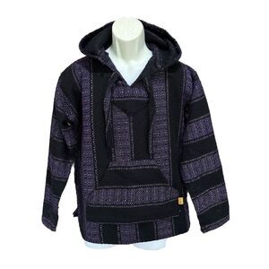 Molina Black/Purple Pullover Long Sleeve Hoodie Logo Pocket Size See Measurement